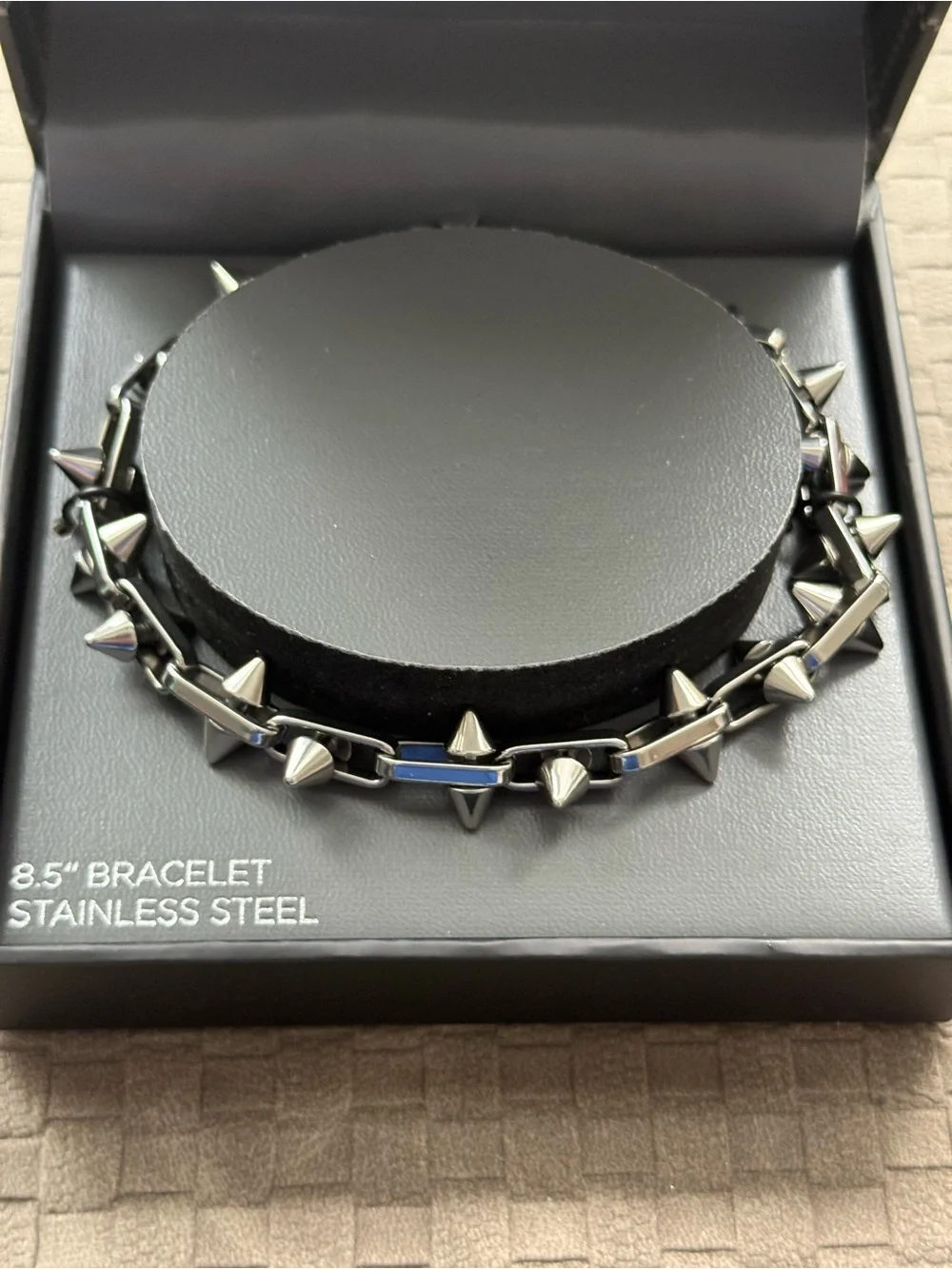 Hudson + Jax Stainless Steel Spike Bracelet NEW